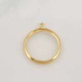 Solitaire Ring 0.75g / T5 3/4 Yellow Gold 18K