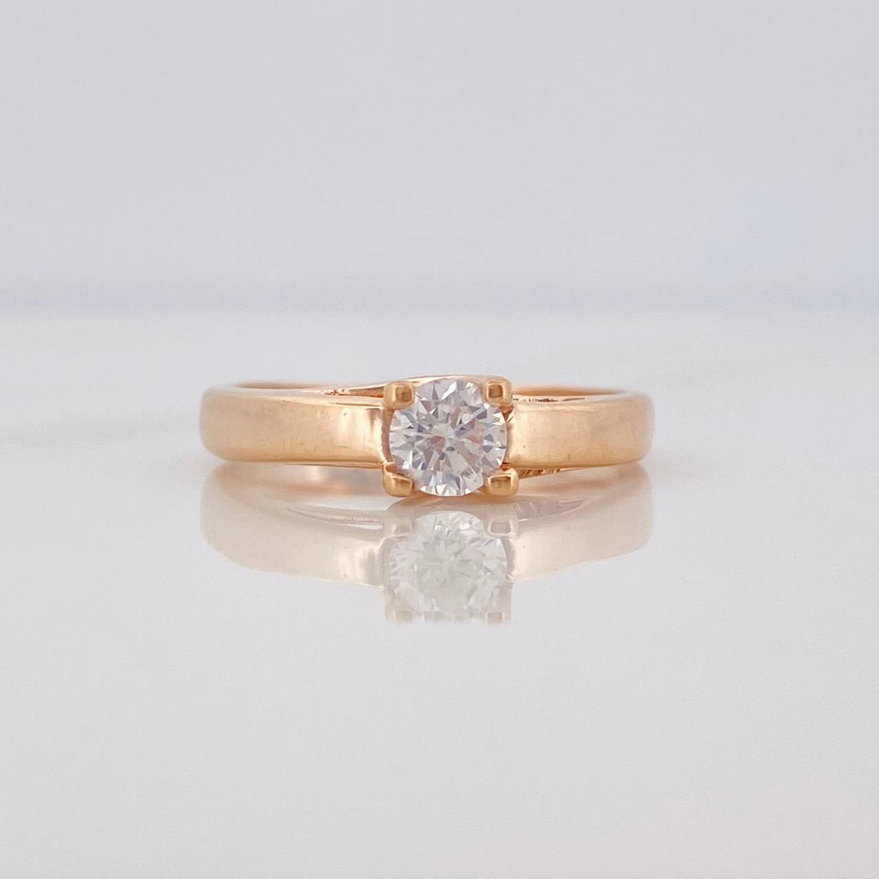 Solitaire Ring 2.1g / T6 1/4 18K Rose Gold