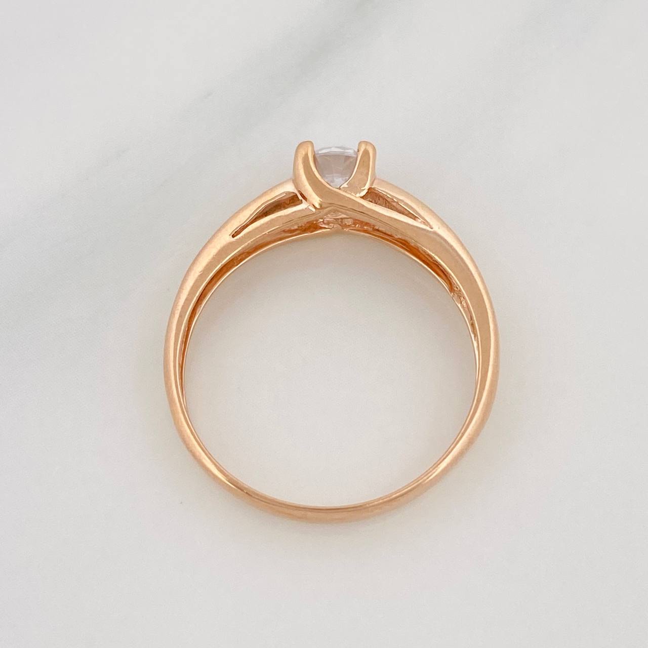 Solitaire Ring 2.1g / T6 1/4 18K Rose Gold