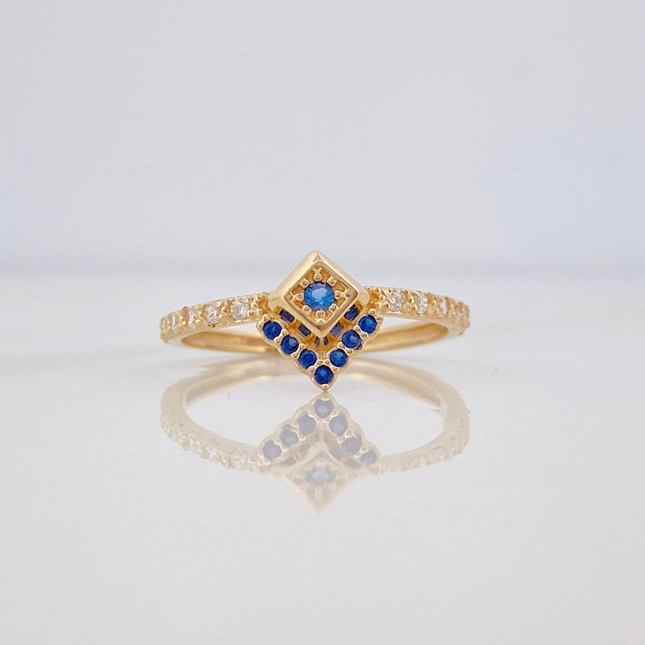 Rhomboid Ring 1.6g / T6 Yellow Gold 18K