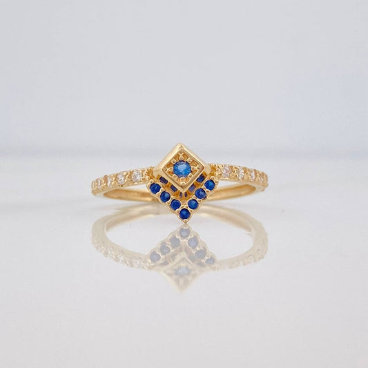 Rhomboid Ring 1.6g / T6 Yellow Gold 18K