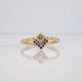 Rhomboid Ring 1.6g / T6 Yellow Gold 18K