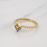 Rhomboid Ring 1.6g / T6 Yellow Gold 18K