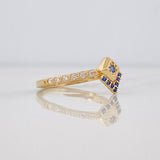 Rhomboid Ring 1.6g / T6 Yellow Gold 18K