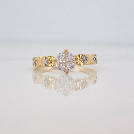 Anillo Solitario 2.5g / T5 3/4 Oro Amarillo 18K