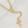 Rosario Virgen Milagrosa 12.2gr / 20 3/4 in / 6mm-5mm Oro Amarillo 18K $
