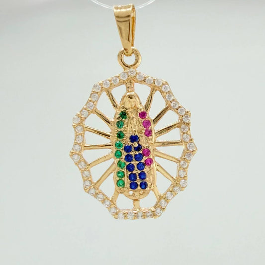 Dije Virgen Guadalupe 1.8gr / 1 in / Oro Amarillo 18K &