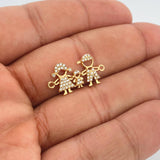 Herraje Familia 1.65gr / 1 in / Oro Amarillo 18K $