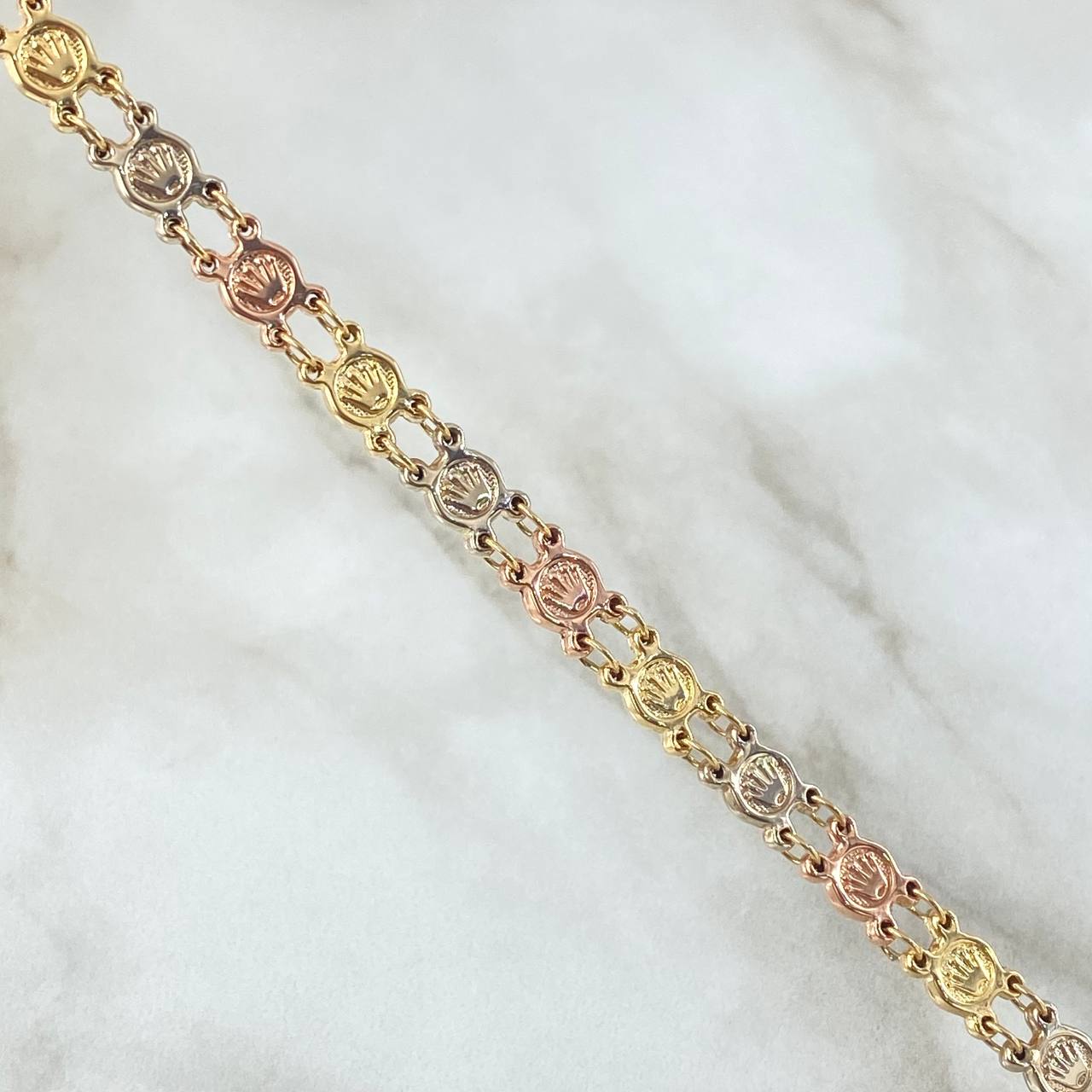 Bracelet Corona RX 6.9gr / 19cm / 6.1mm Tres Oros 18K ©