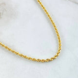 Rope Chain 4.45gr / 19.7in / +3 18K Gold ©