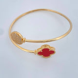 Pulso Trebol 9.15gr / 7 in / Oro Amarillo 18K &