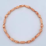 Pulso Rustico 6.2gr / 8 1/2 in / Oro Rosa 18K &