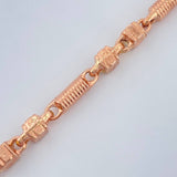 Pulso Rustico 6.2gr / 8 1/2 in / Oro Rosa 18K &