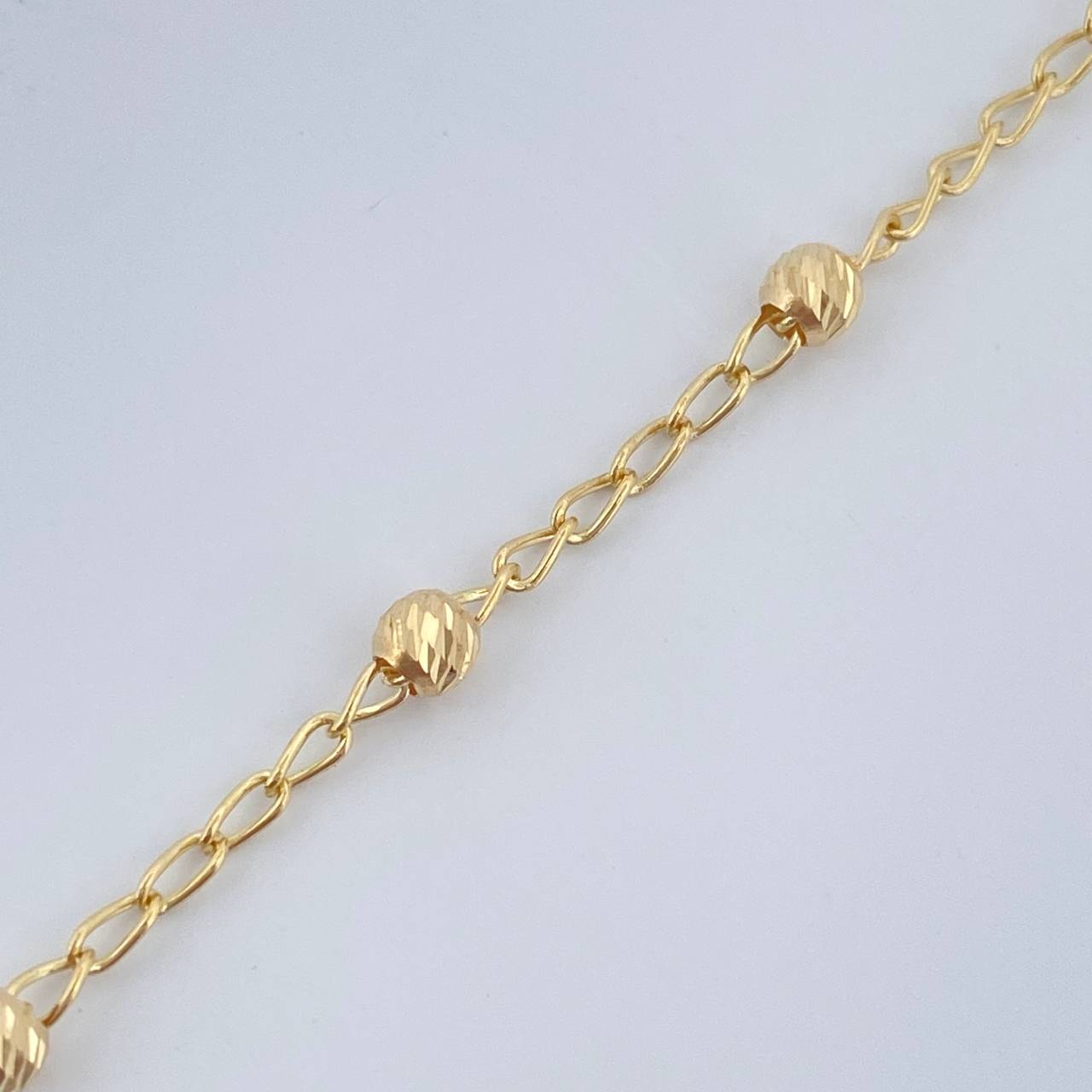 Pulso Espiga 2.15gr / 7 3/4 in / Oro Amarillo 18K &