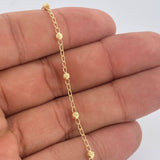 Pulso Espiga 2.15gr / 7 3/4 in / Oro Amarillo 18K &