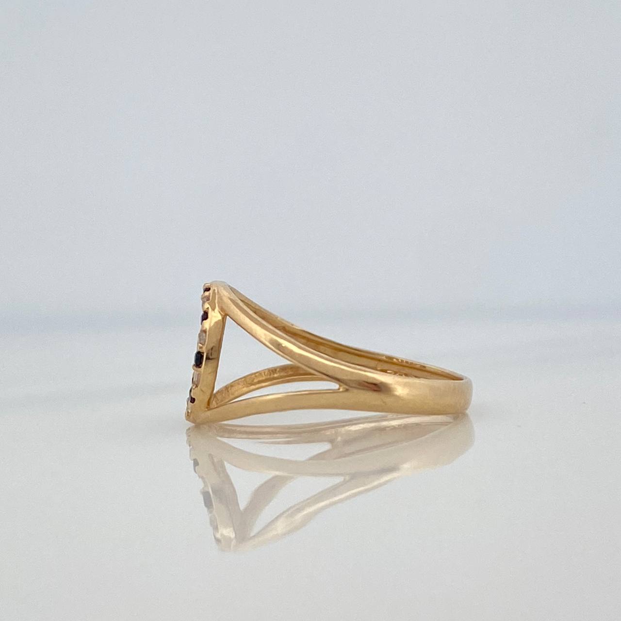 Anillo Corona 1.6gr / T4 1/4 / Oro Amarillo 18K &