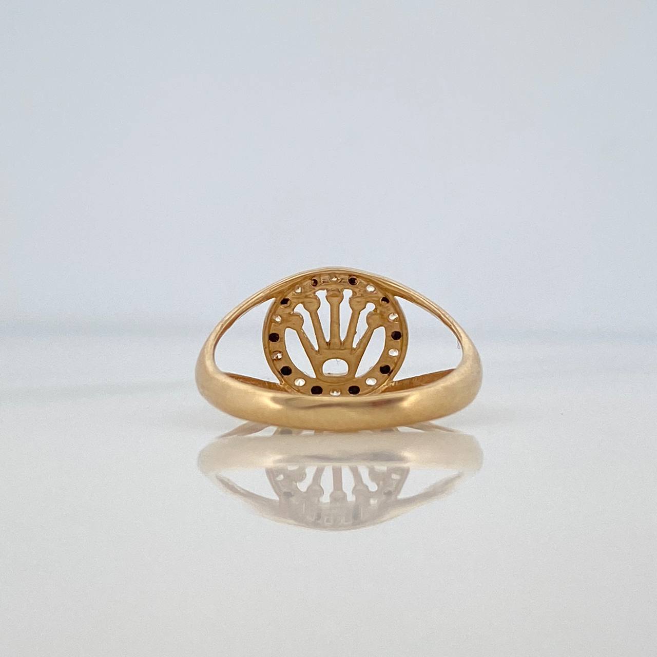 Anillo Corona 1.6gr / T4 1/4 / Oro Amarillo 18K &