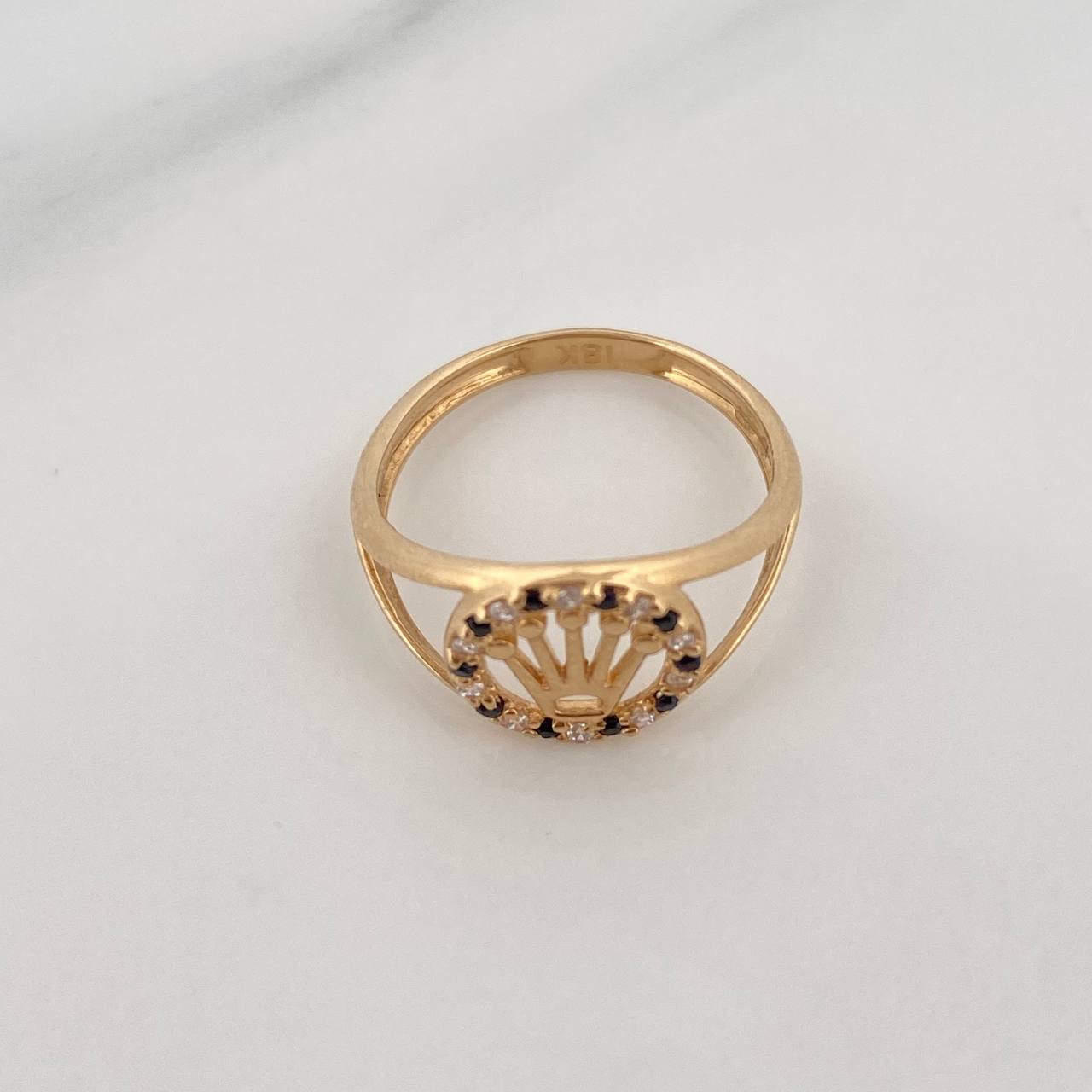 Anillo Corona 1.6gr / T4 1/4 / Oro Amarillo 18K &