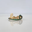 Anillo Love Corazon 1.9gr / T6 1/4 / Dos Oros Negro Amarillo 18K &