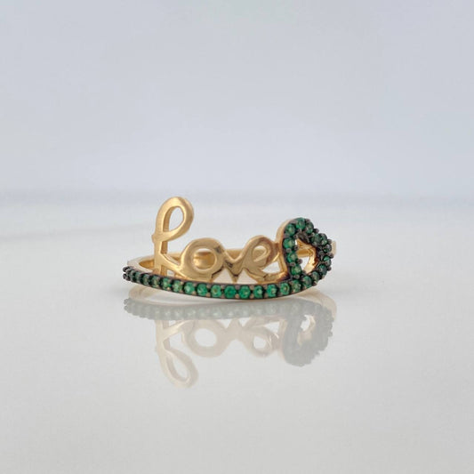Love Heart Ring 1.9gr / T6 1/4 / Two-Tone Black Yellow Gold 18K &