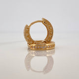 Candongas Bv 3.95gr / 1/2 in / Oro Amarillo 18K &