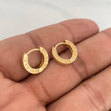 Candongas Bv 3.95gr / 1/2 in / Oro Amarillo 18K &
