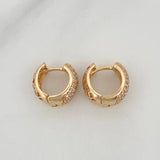Candongas Daly Basteada 3.55gr / 1/2 in / Oro Amarillo 18K &