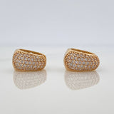 Candongas Daly Basteada 3.55gr / 1/2 in / Oro Amarillo 18K &