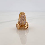 Candongas Daly Basteada 3.55gr / 1/2 in / Oro Amarillo 18K &