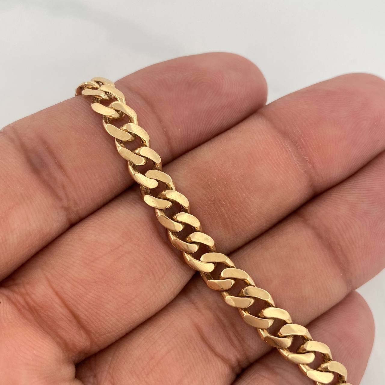 Pulso Cubano 10gr / 7 3/4 in / Oro Amarillo Nac.Esp 18K &