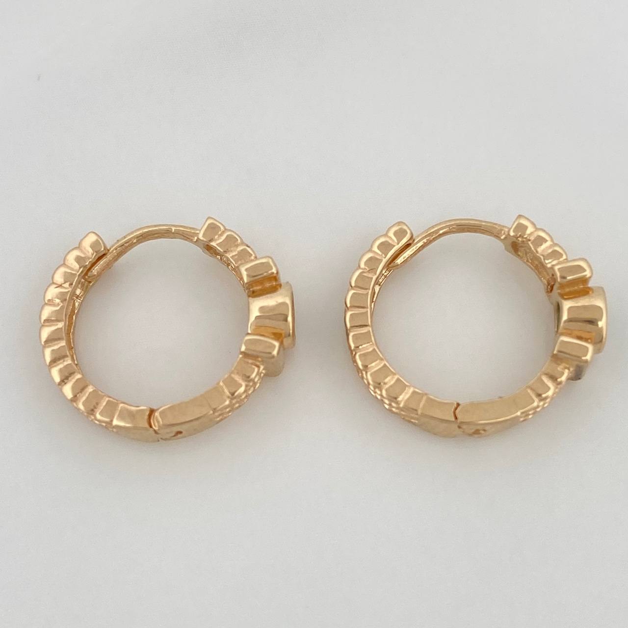 Candongas Pendulo Correa 2.95gr / 1/2 in / Oro Amarillo 18K &