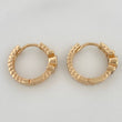 Candongas Pendulo Correa 2.95gr / 1/2 in / Oro Amarillo 18K &