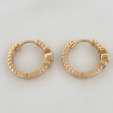 Candongas Pendulo Correa 2.95gr / 1/2 in / Oro Amarillo 18K &