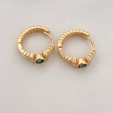 Candongas Pendulo Correa 2.95gr / 1/2 in / Oro Amarillo 18K &