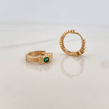 Candongas Pendulo Correa 2.95gr / 1/2 in / Oro Amarillo 18K &