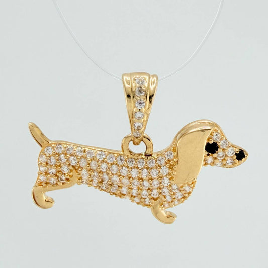 Dije Perro Salchicha 2.15gr / 3/4 in / Oro Amarillo 18K &