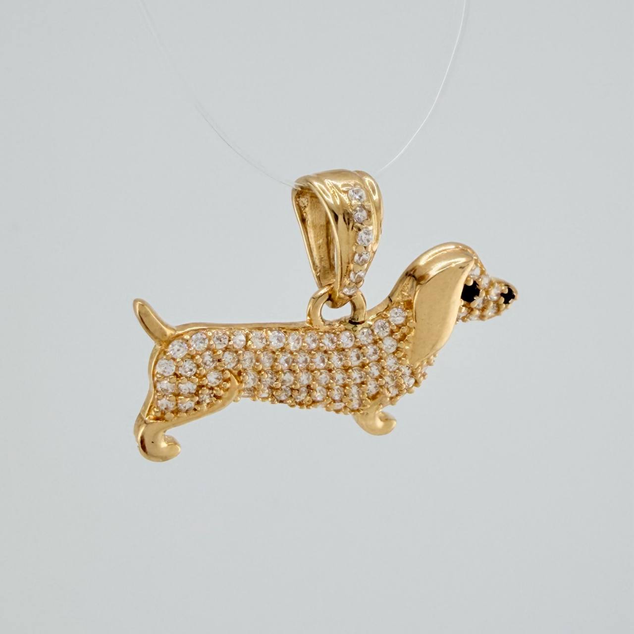 Dije Perro Salchicha 2.15gr / 3/4 in / Oro Amarillo 18K &
