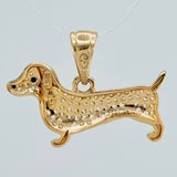 Dije Perro Salchicha 2.15gr / 3/4 in / Oro Amarillo 18K &