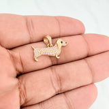 Dije Perro Salchicha 2.15gr / 3/4 in / Oro Amarillo 18K &