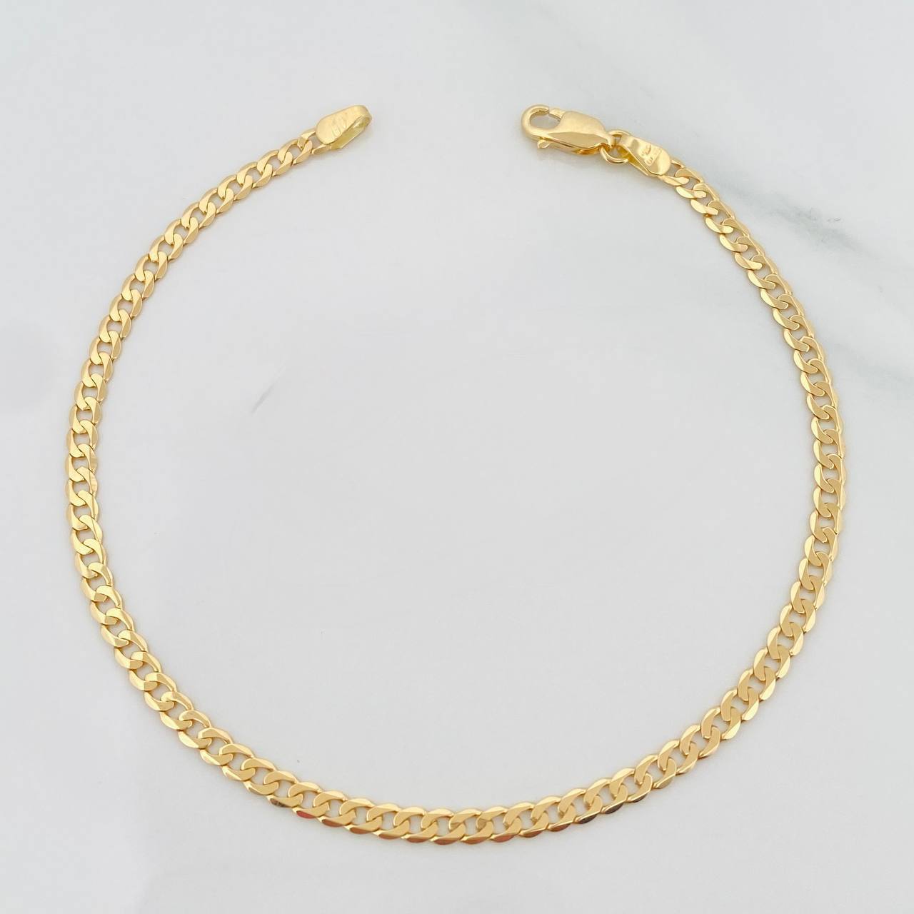 Bracelet Cubana 3.85g / 8 1/4 in / 2.91mm Yellow Gold 18K