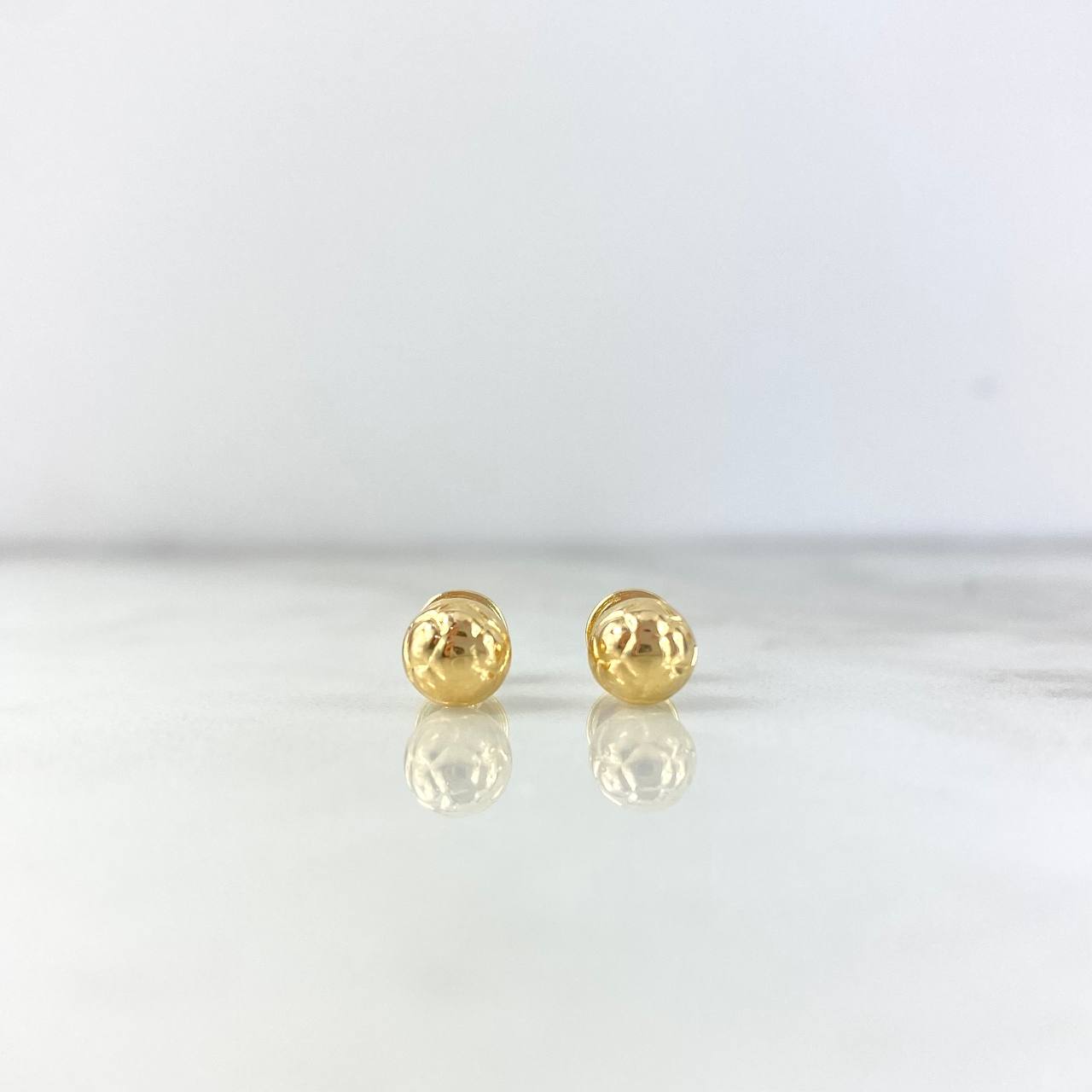 Stud Earrings Soccer Ball 0.65gr / Yellow Gold ©