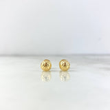 Stud Earrings Soccer Ball 0.65gr / Yellow Gold ©