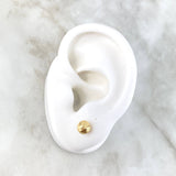 Stud Earrings Soccer Ball 0.65gr / Yellow Gold ©