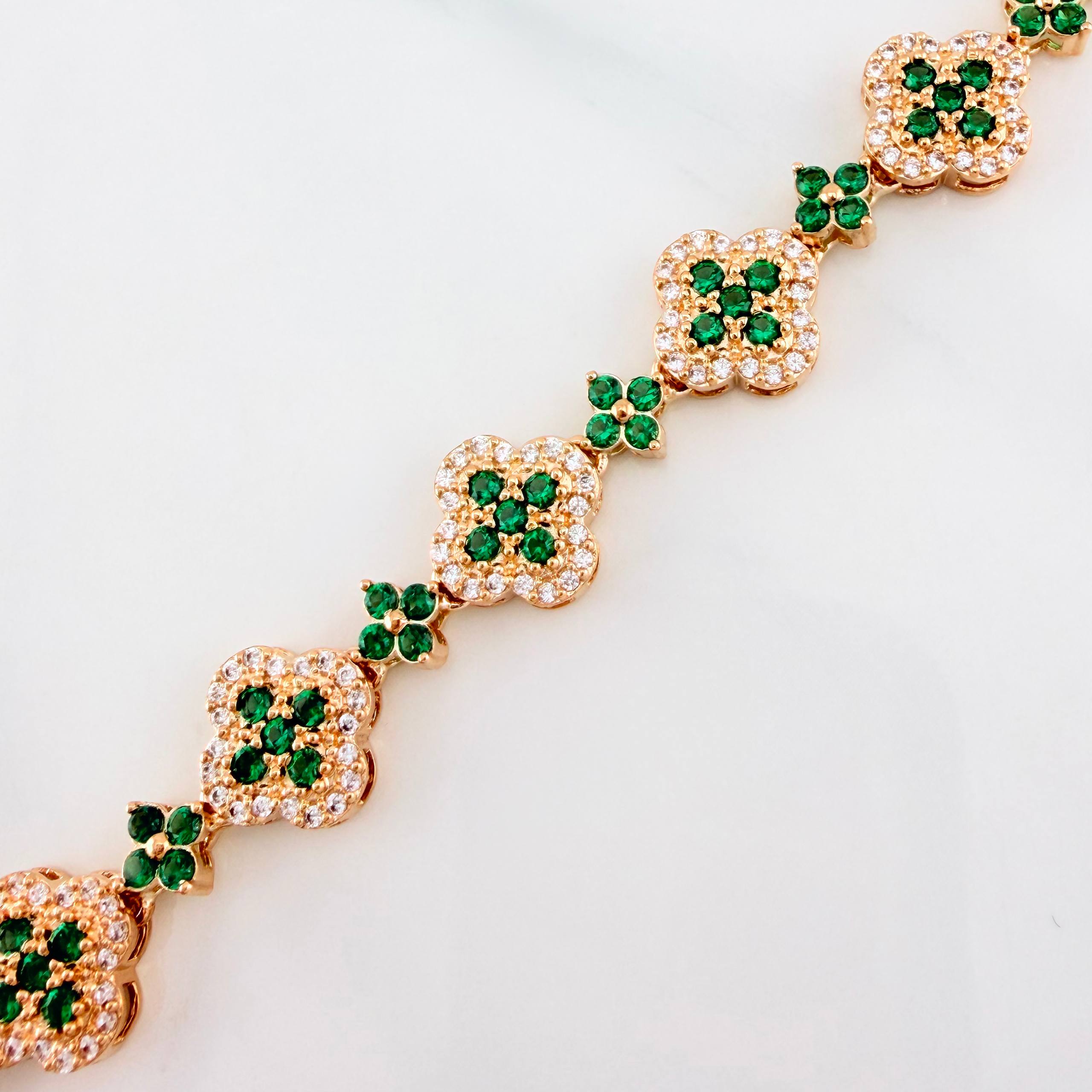 Clover Chain Flowers 37.45 g / 18 1/4 in / 9.74 mm Yellow Gold 18K
