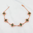 Classic Link Bracelet Clover 10.3 g / 8 in / 1 mm 18K Rose Gold