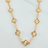 Clover Chain Diamond Cut Circles 25.6 g / 18 1/4 in / 2.51 mm Yellow Gold 18K