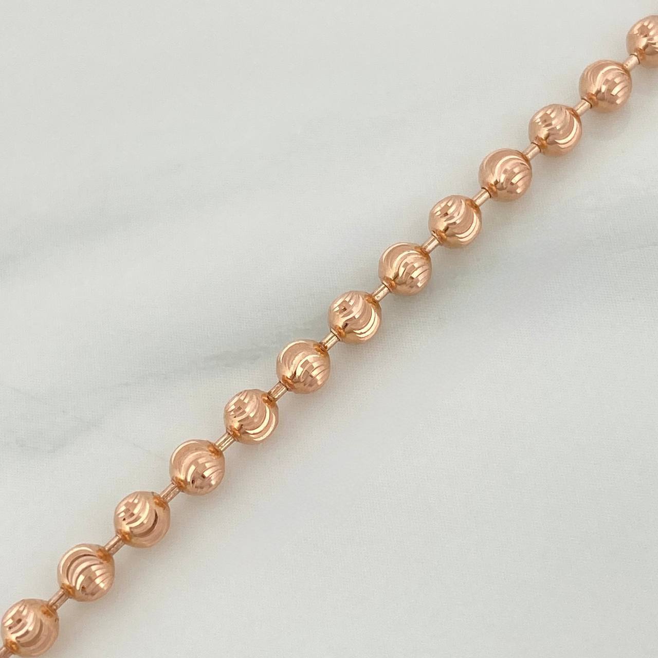 Military Half Moon Bracelet 5.45 g / 7 1/2 in / 3 mm 18K Rose Gold