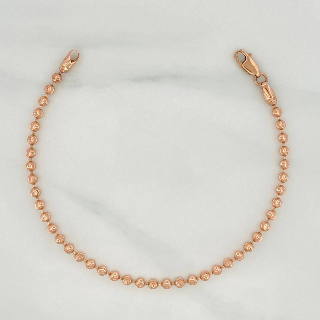 Tobillera Tobillera Militar Media Luna 7.15 g / 9 3/4 in / 2.6 mm Oro Rosa 18K
