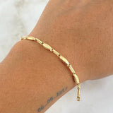 Pulso Rustico Ojiva 3.15gr / 20.5cm / 3.2mm Diamantado Oro Amarillo 18K
