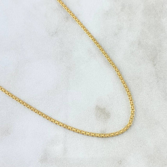 Cadena China 2.85g / 15 3/4 in / 1.65mm Oro Amarillo 18K